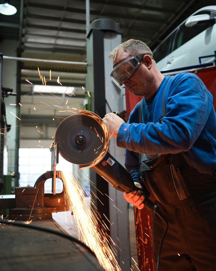 Metallbearbeitung mit dem Winkelschleifer