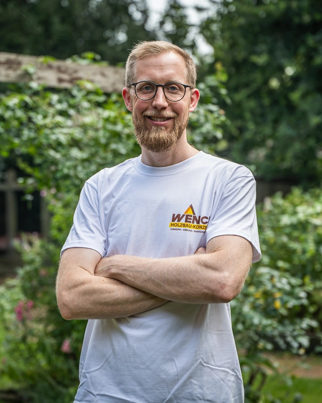Zimmerer vor dem Betrieb