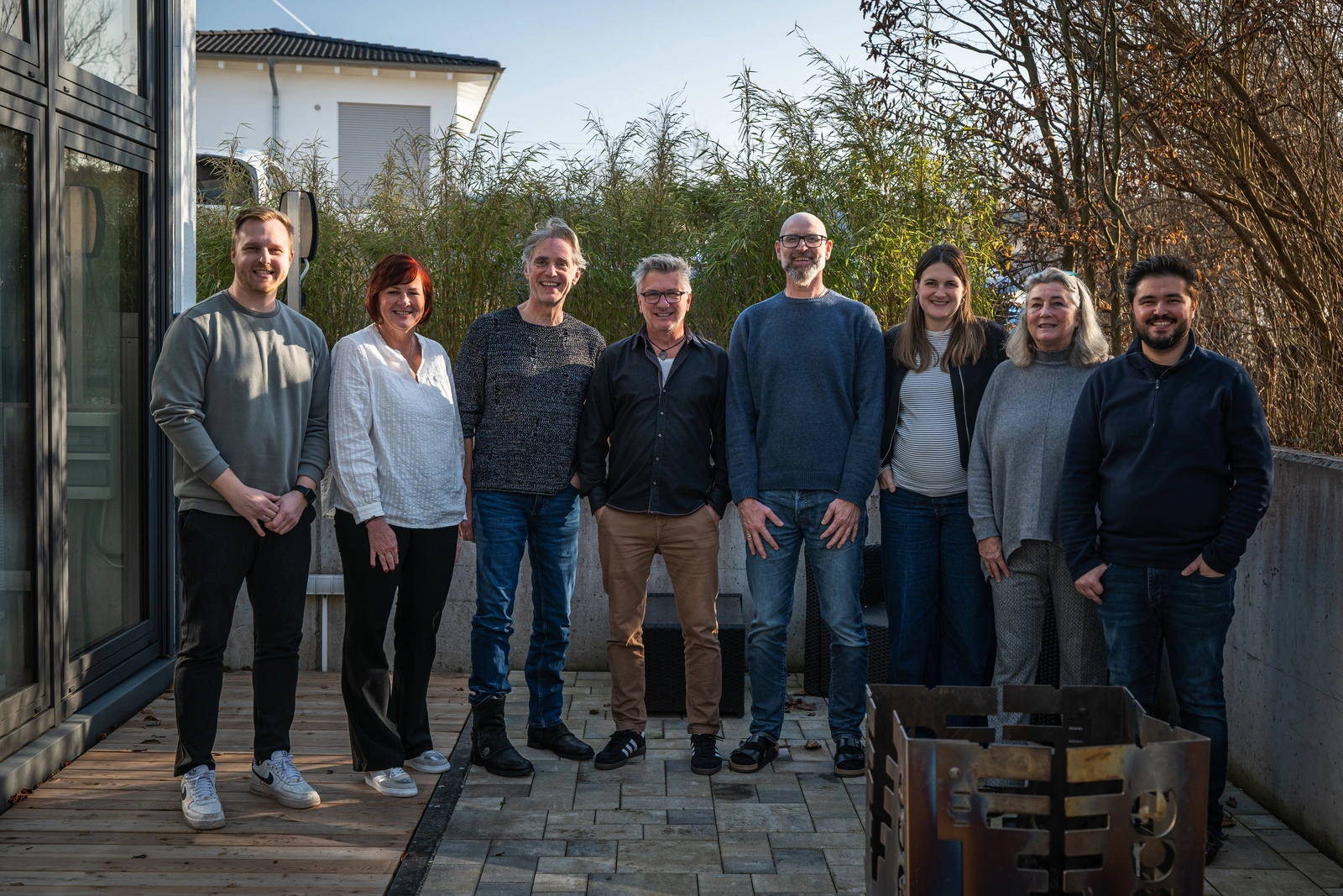 Team eines Handwerksbetriebs